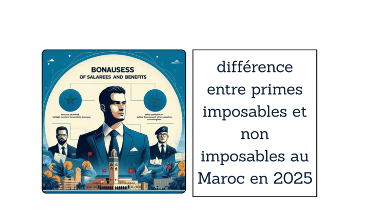 différence entre primes imposables et non imposables au Maroc en 2025