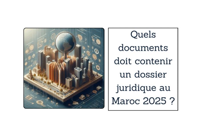 Quels documents doit contenir un dossier juridique au Maroc 2025 ?