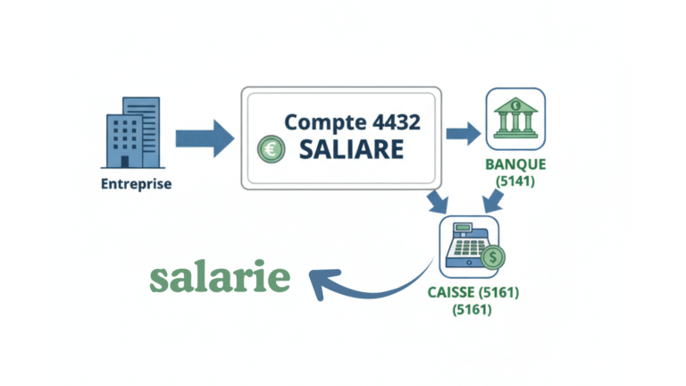 Compte 4432 – Salaires à payer : écritures comptables, banque, caisse et CNSS au Maroc